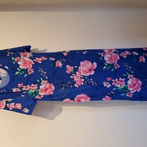 Blue floral dress